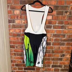 Champion System mens cycling bib padded seat bike shorts green/gray XXL